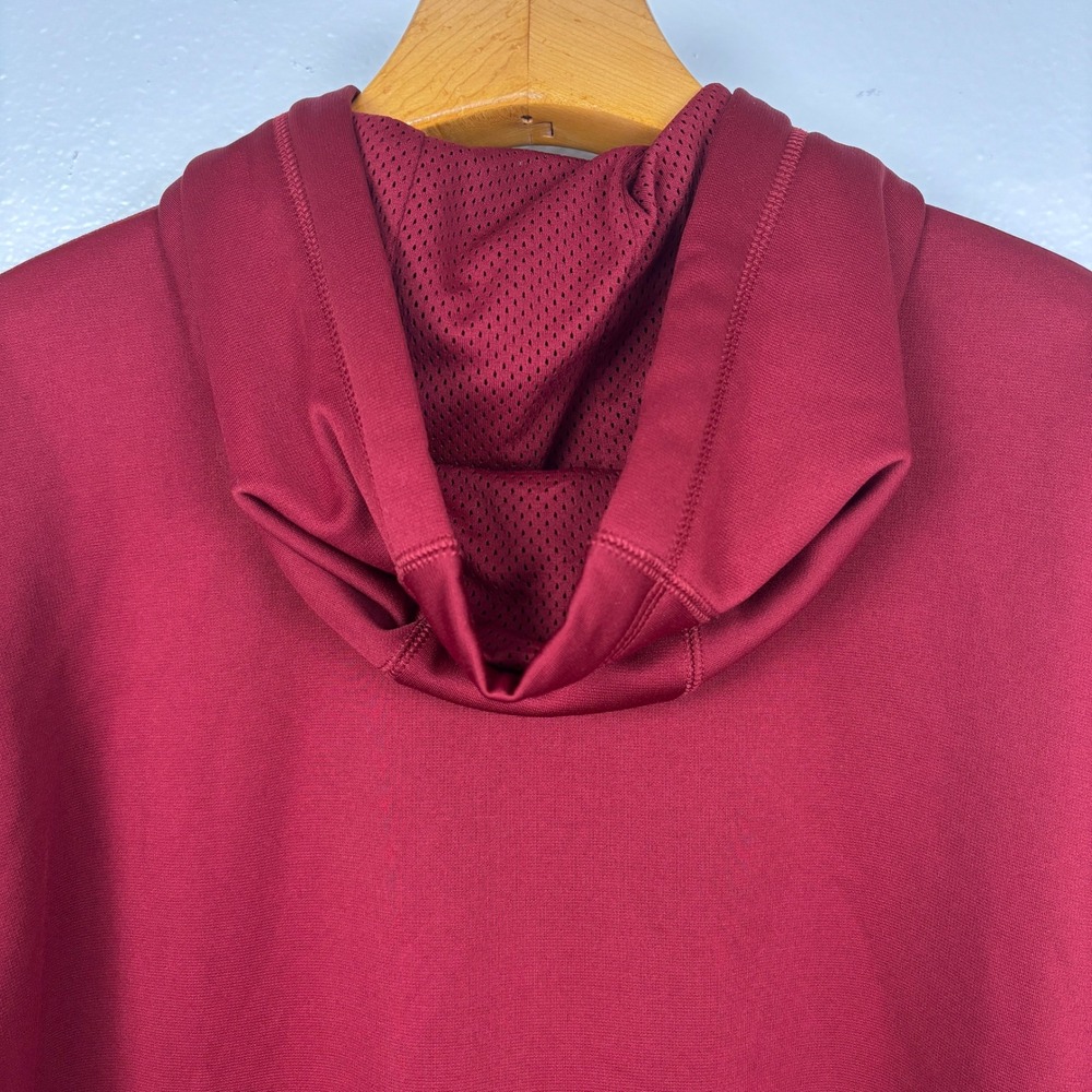 Nike Therma-FIT Full Zip Hoodie Maroon Geometric Pattern Mens XXL Athletic - Picture 10 of 14